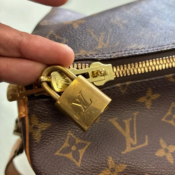 Rare Louis Vuitton Monogram Keepall Bandouliere 60 Boston bag M41422 PVC Brown - Picture 12 of 16